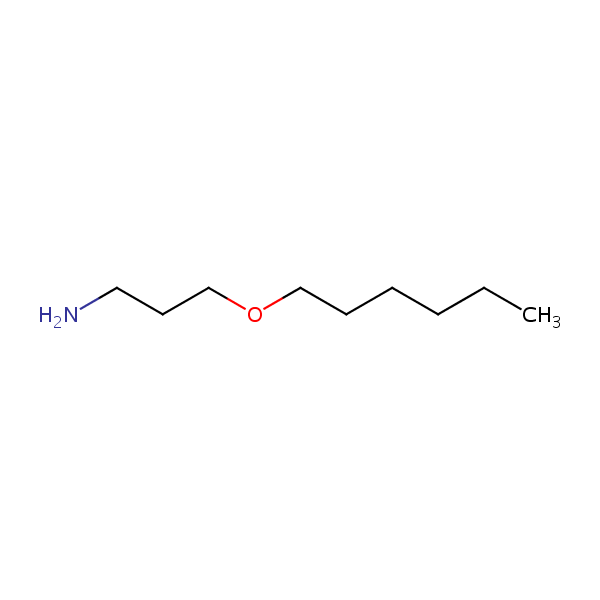 3-(Hexyloxy)propylamine structural formula