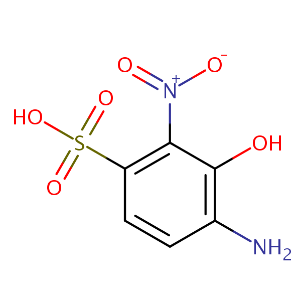 3-Hydroxy-2-nitrosulphanilic acid structural formula