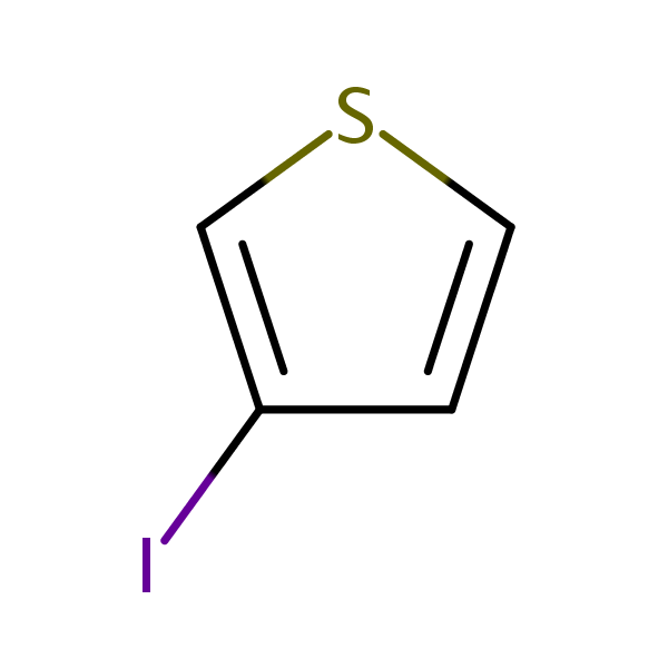 3-Iodothiophene structural formula