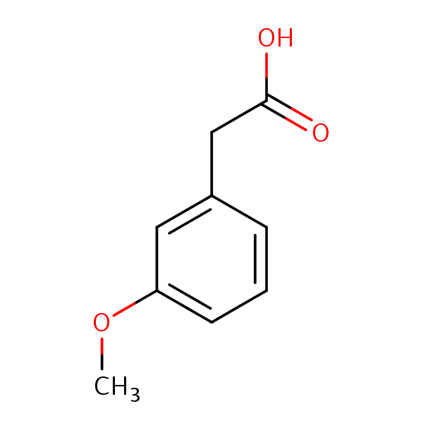 3-Methoxyphenylacetic acid structural formula