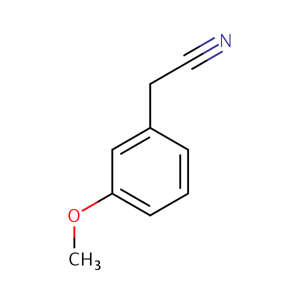 (3-Methoxyphenyl)acetonitrile structural formula