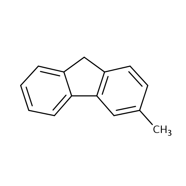 3-Methyl-9H-fluorene structural formula