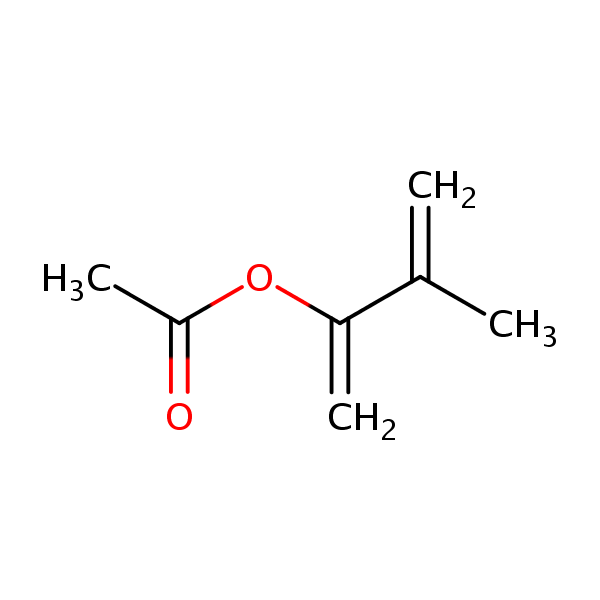 3-Methylbuta-1,3-dien-2-yl acetate structural formula