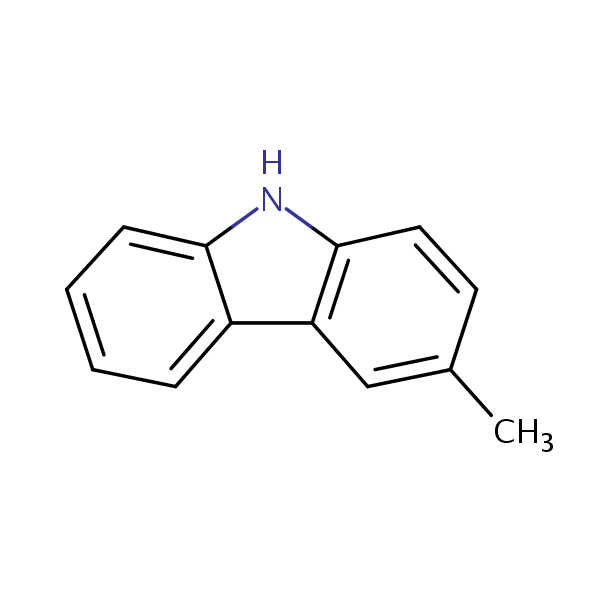 3-Methylcarbazole structural formula