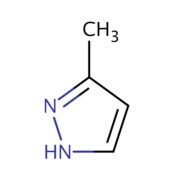 3-Methylpyrazole structural formula