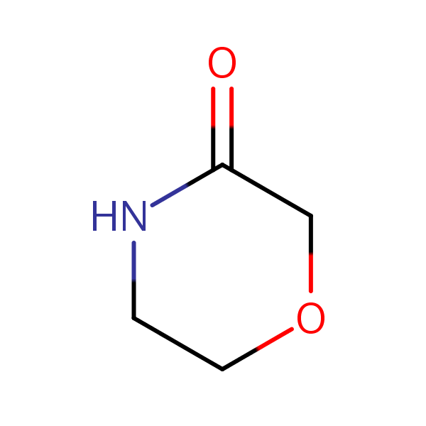 3-Morpholinone structural formula