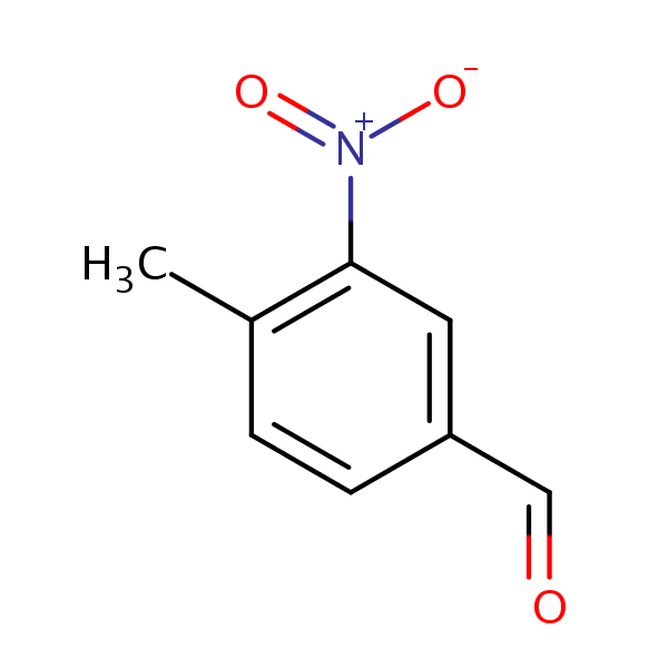 3-Nitro-p-tolualdehyde structural formula