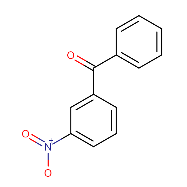 3-Nitrobenzophenone structural formula