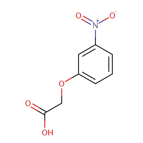 (3-Nitrophenoxy)acetic acid structural formula