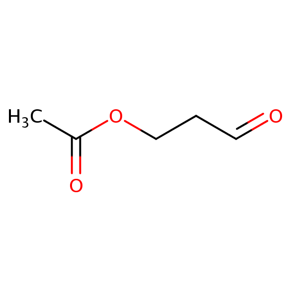 3-Oxopropyl acetate structural formula