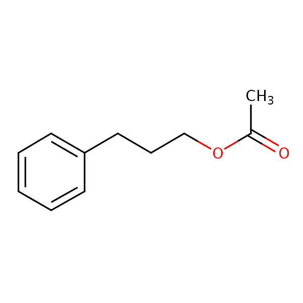 3-Phenylpropyl acetate structural formula