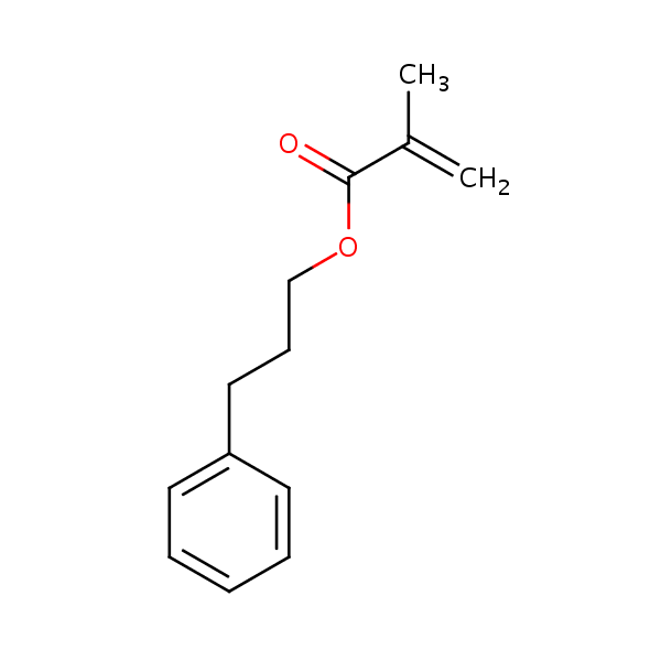 3-Phenylpropyl methacrylate structural formula