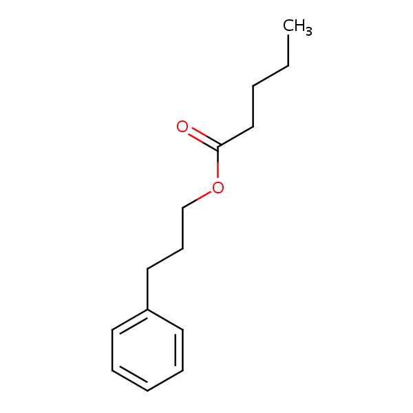 3-Phenylpropyl valerate structural formula