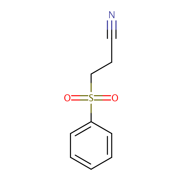 3-(Phenylsulphonyl)propiononitrile structural formula