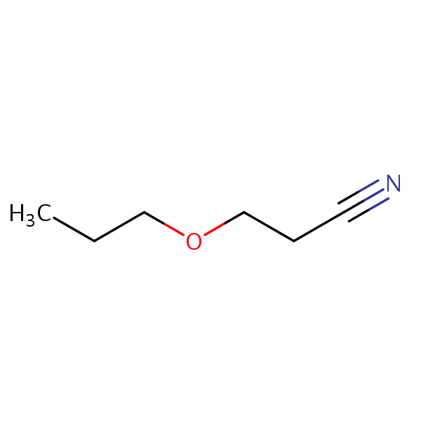 3-Propoxypropiononitrile structural formula