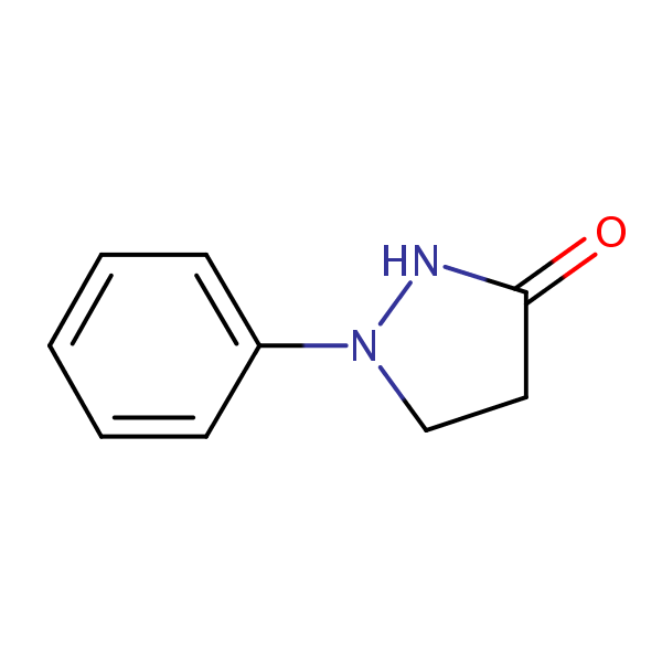 3-Pyrazolidinone,1-phenyl- structural formula