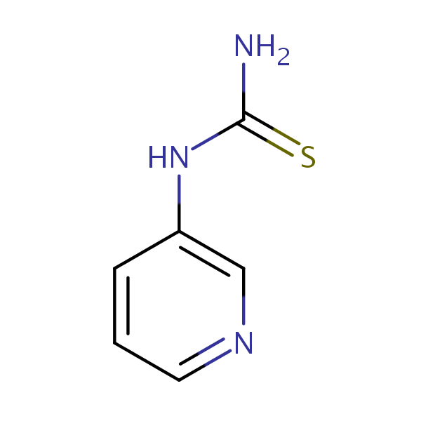 3-Pyridylthiourea structural formula