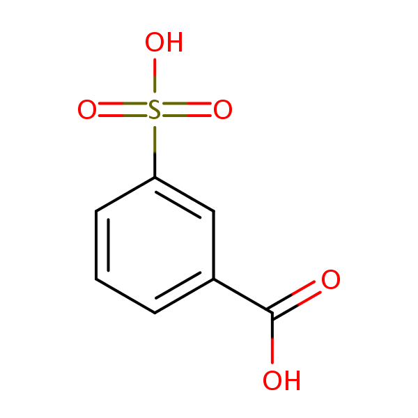 3-Sulfobenzoic acid structural formula
