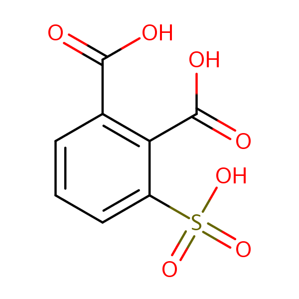 3-Sulfophthalic acid structural formula