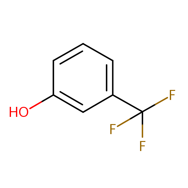 3-(Trifluoromethyl)phenol structural formula