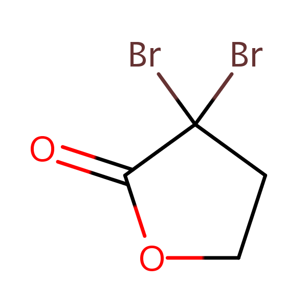 3,3-Dibromodihydrofuran-2(3H)-one structural formula