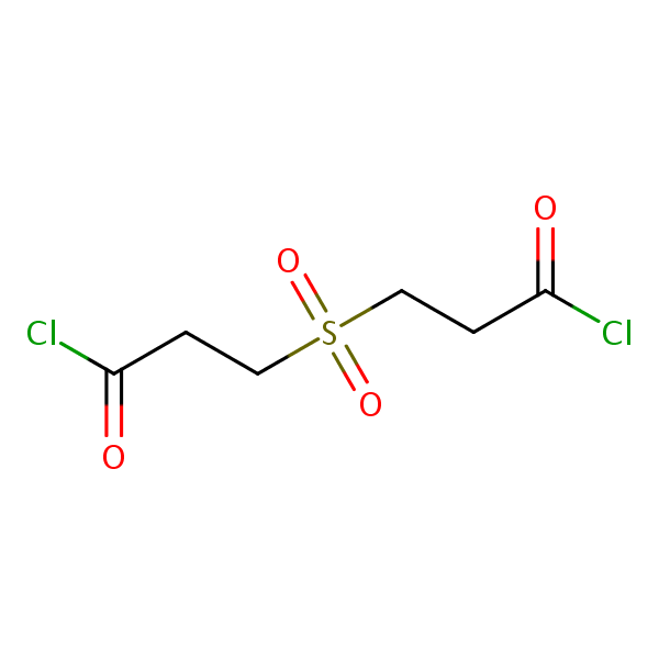 3,3’-Sulphonyldipropionyl dichloride structural formula
