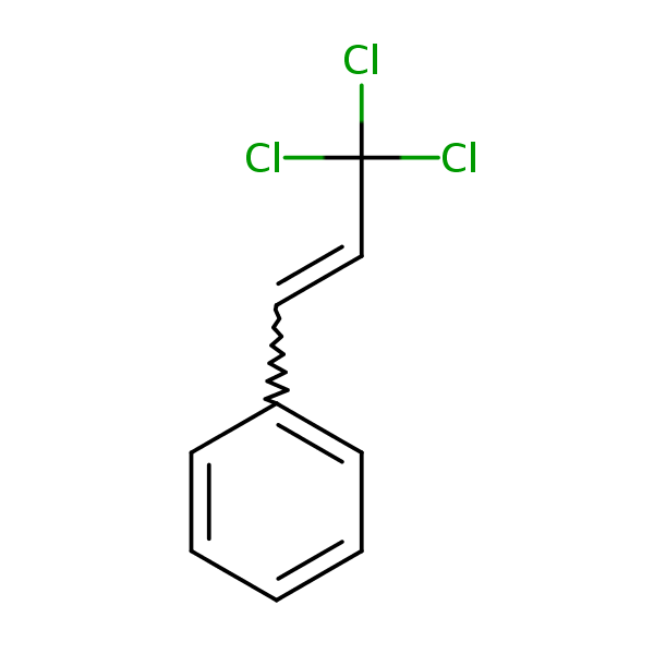 (3,3,3-Trichloro-1-propenyl)benzene structural formula