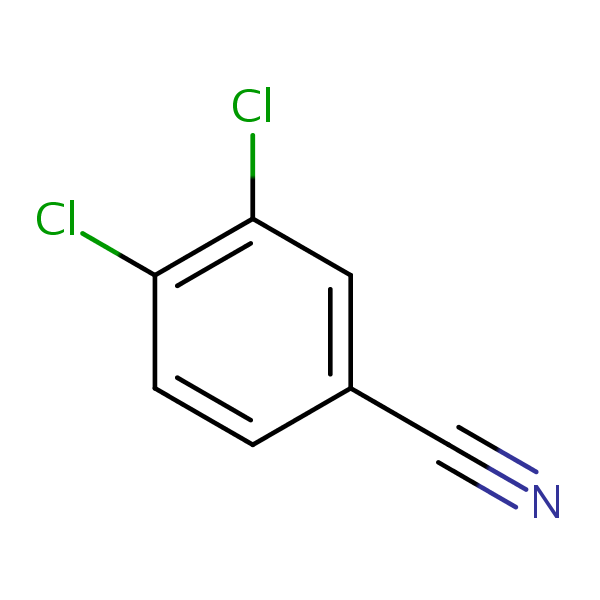 3,4-Dichlorobenzonitrile structural formula