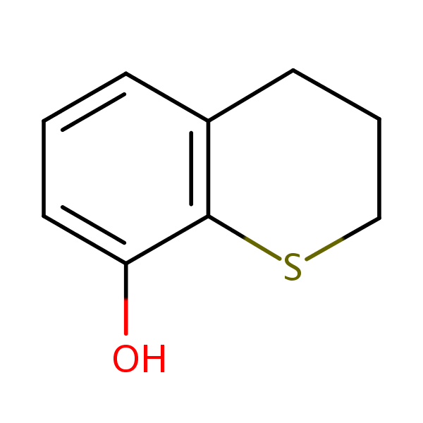 3,4-Dihydro-2H-1-benzothiopyran-8-ol structural formula