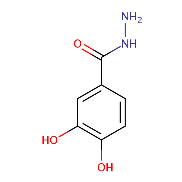 3,4-Dihydroxybenzohydrazide structural formula