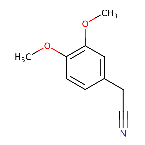 3,4-Dimethoxyphenylacetonitrile structural formula