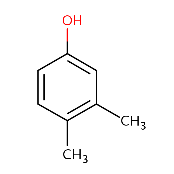 3,4-Dimethylphenol structural formula