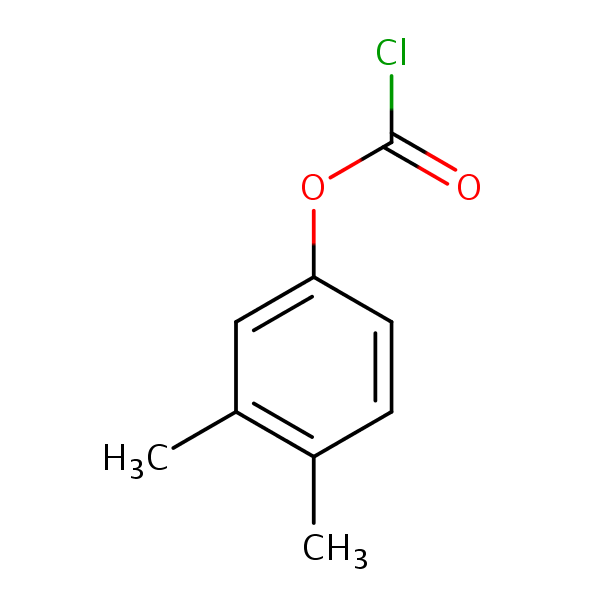 3,4-Xylyl chloroformate structural formula
