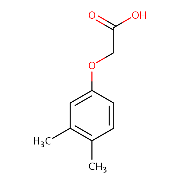 3,4-Xylyloxyacetic acid structural formula