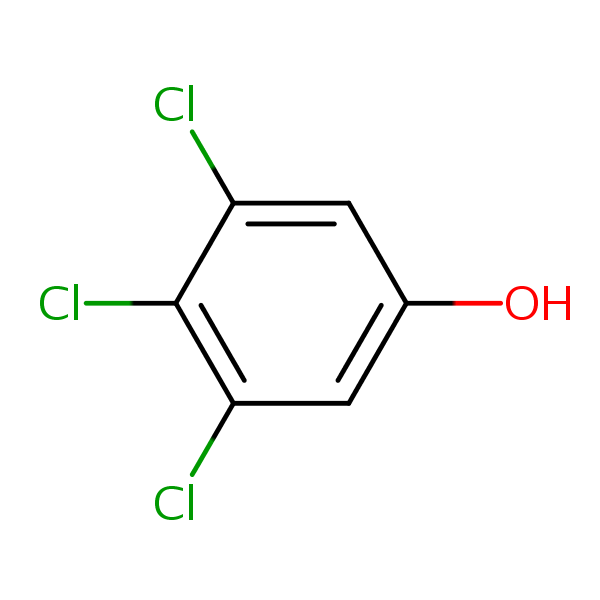 3,4,5-Trichlorophenol structural formula
