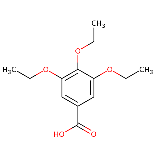 3,4,5-Triethoxybenzoic acid structural formula