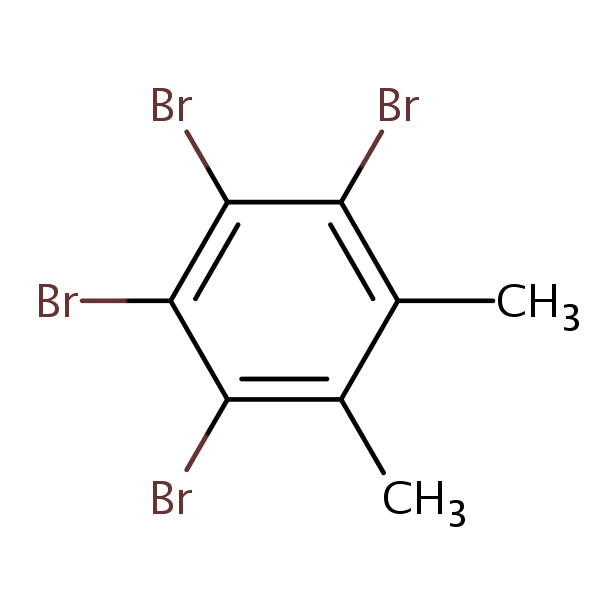 3,4,5,6-Tetrabromo-o-xylene structural formula