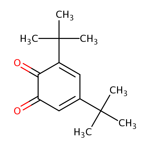 3,5-Di-tert-butyl-1,2-benzoquinone structural formula