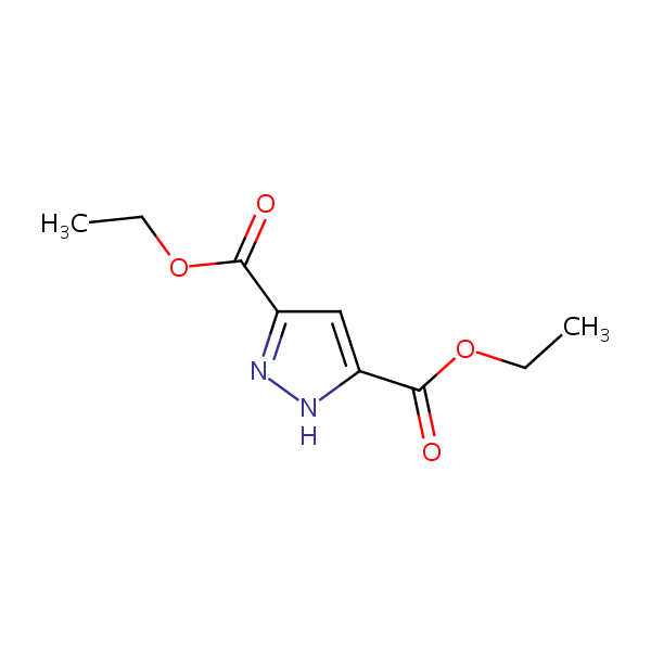 3,5-Diethoxycarbonylpyrazole structural formula