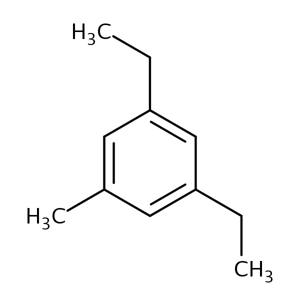 3,5-Diethyltoluene structural formula
