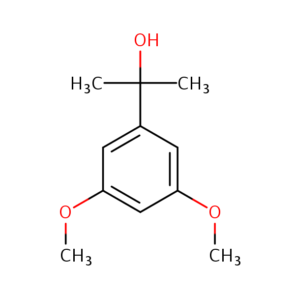 3,5-Dimethoxy-alpha,alpha-dimethylbenzyl alcohol structural formula