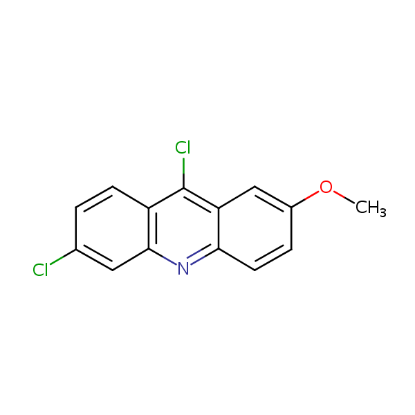 3,9-Dichloro-7-methoxyacridine structural formula