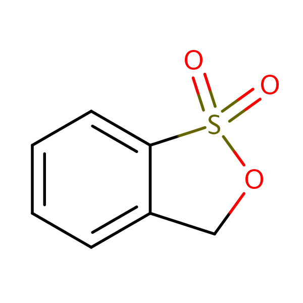 3H-2,1-Benzoxathiole 1,1-dioxide structural formula