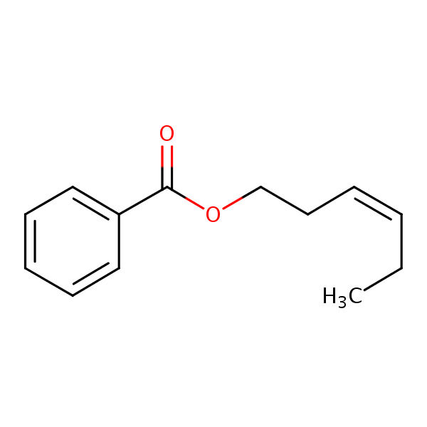 (3Z)-Hex-3-en-1-yl benzoate structural formula