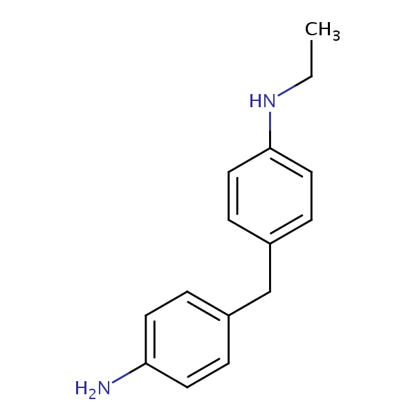 4-(4-Aminobenzyl)-N-ethylaniline structural formula