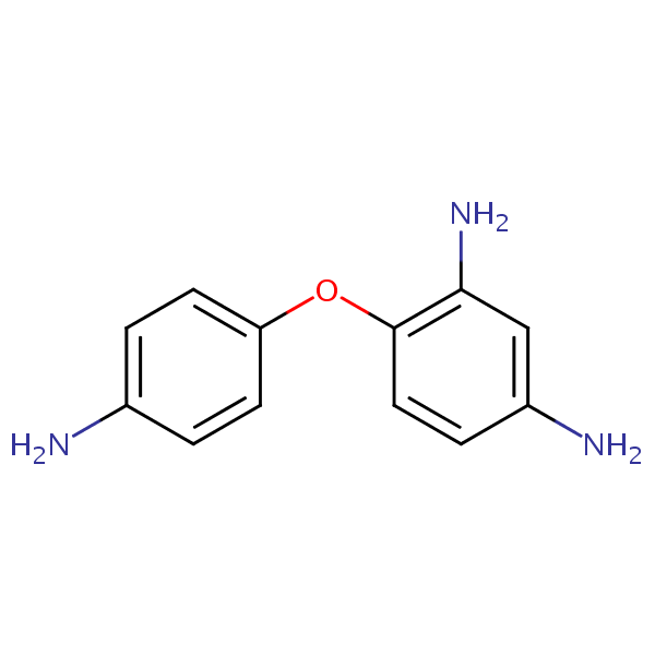 4-(4-Aminophenoxy)benzene-1,3-diamine structural formula