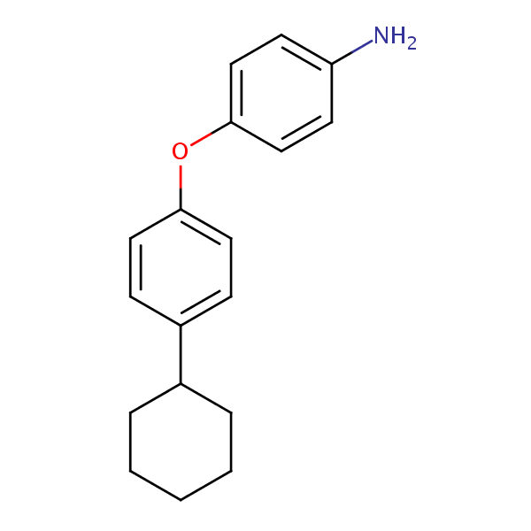 4-(4-Cyclohexylphenoxy)aniline structural formula
