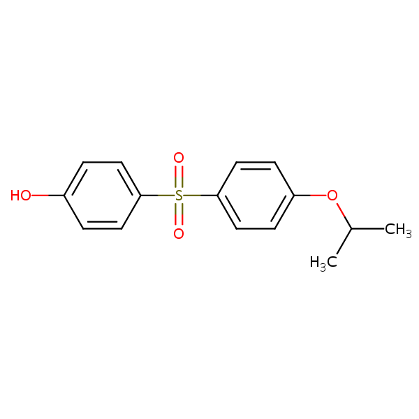 4-((4-Isopropoxyphenyl)sulfonyl)phenol structural formula