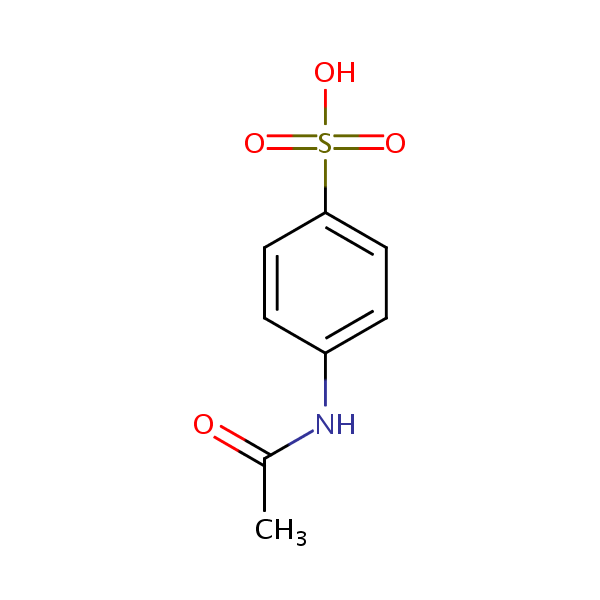 4-(Acetylamino)benzenesulfonic acid structural formula