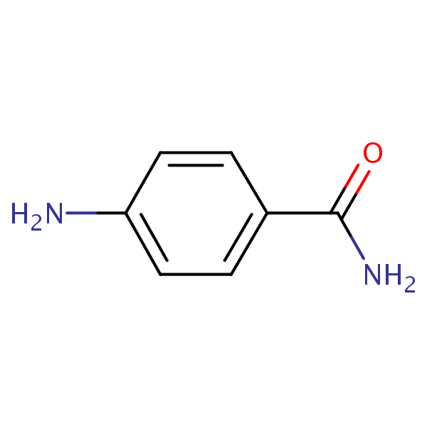 4-Aminobenzamide structural formula